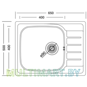 Кухонная мойка Kromevye Atlas EX 180 D картинка 2